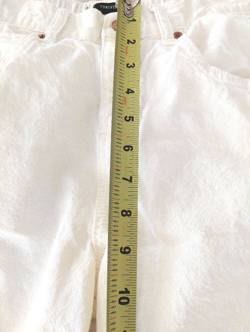 Forever 21 White Cargo Button-Front Wide Leg Pants Size S - Picture 8 of 10